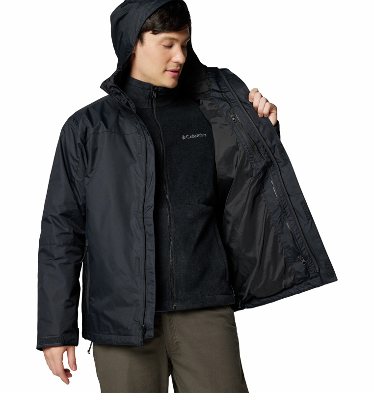Columbia WM3321 Tunnel Falls II Intercahenge Jacket Siyah Erkek Mont - 6