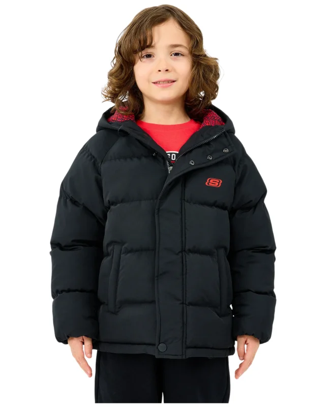 Skechers Puffer Siyah Çocuk Mont - 1