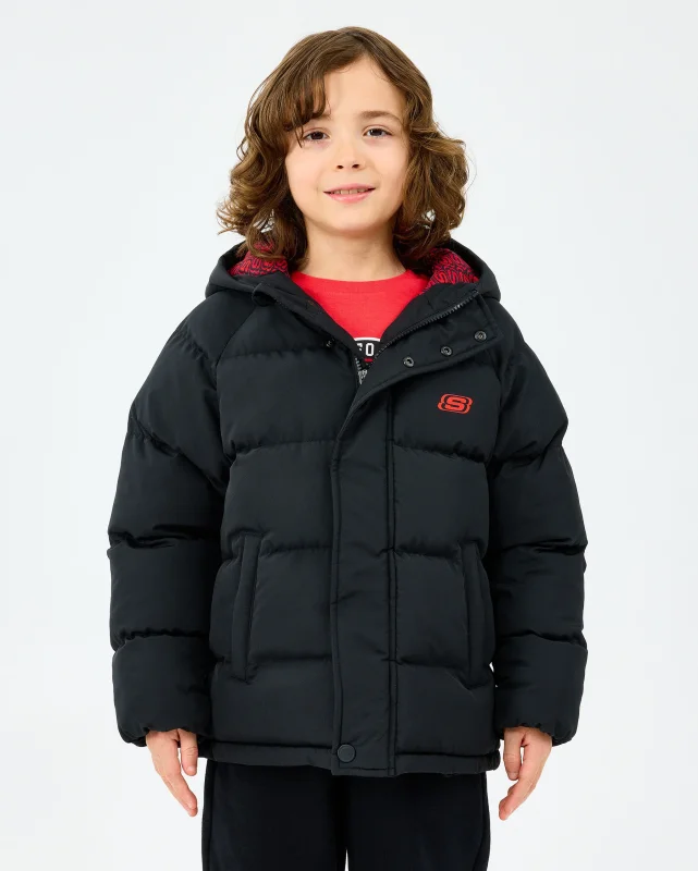 Skechers Puffer Siyah Çocuk Mont - 5