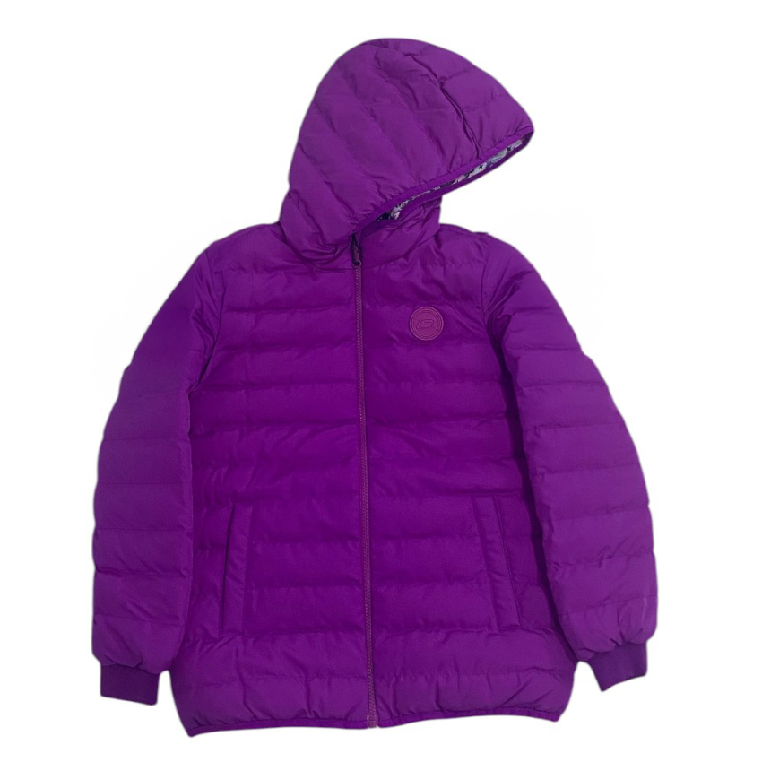 Skechers Double Sided Puffer Mor Çocuk Mont - 1