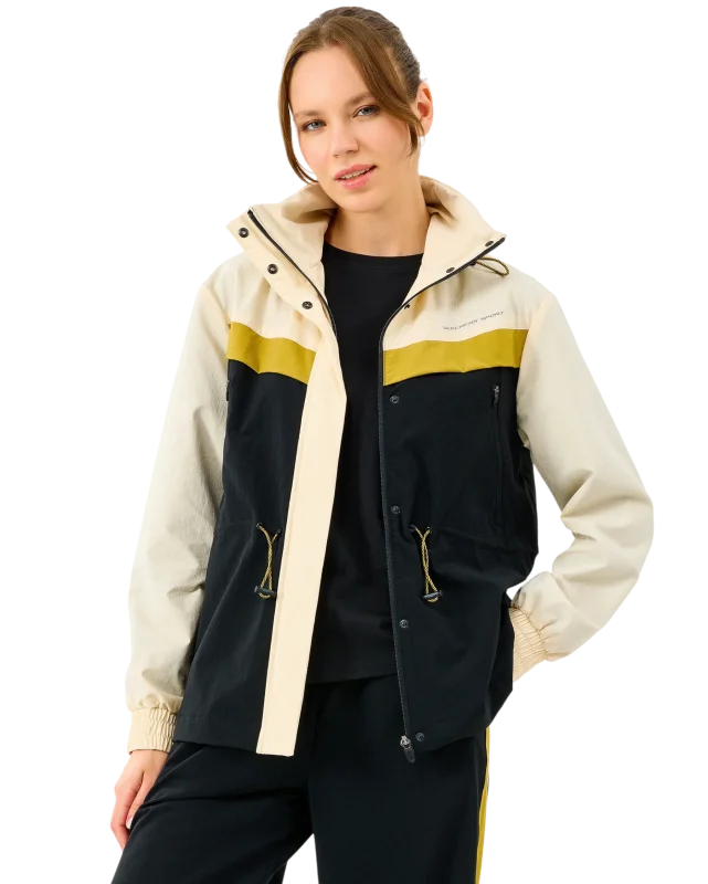 Skechers Adjustable Waisted Full Zip Bej Kadın Mont - 1