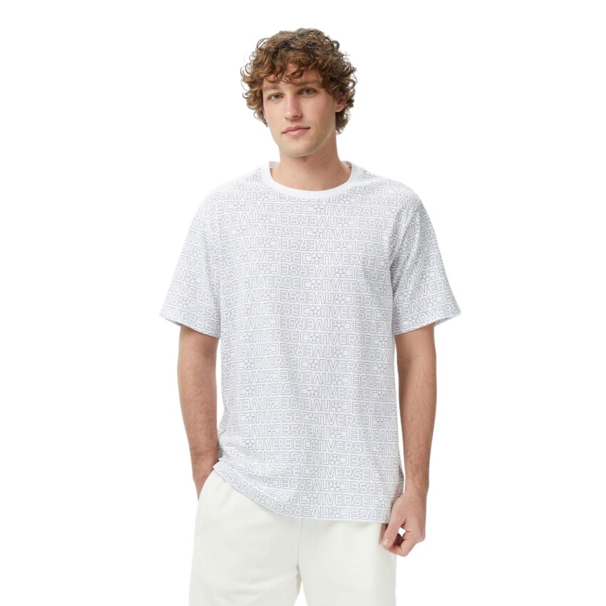 Converse 3D Logo Beyaz Erkek Tshirt - 1