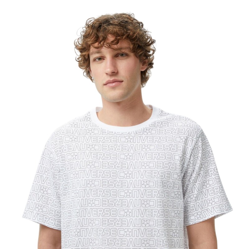 Converse 3D Logo Beyaz Erkek Tshirt - 4