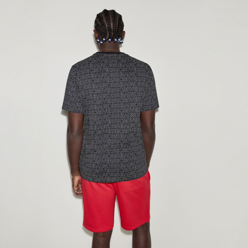 Converse 3D Logo Siyah Erkek Tshirt - 3