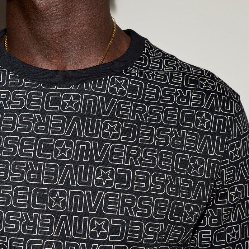 Converse 3D Logo Siyah Erkek Tshirt - 6