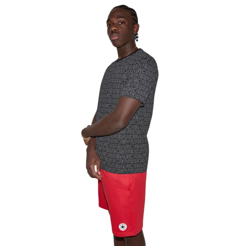 Converse 3D Logo Siyah Erkek Tshirt - 2