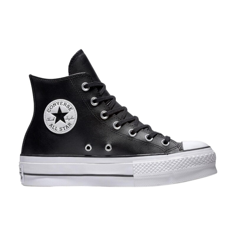 Converse Chuck Taylor All Star Leather Platform SİYAH Kadın Sneaker Ayakkabı - 1