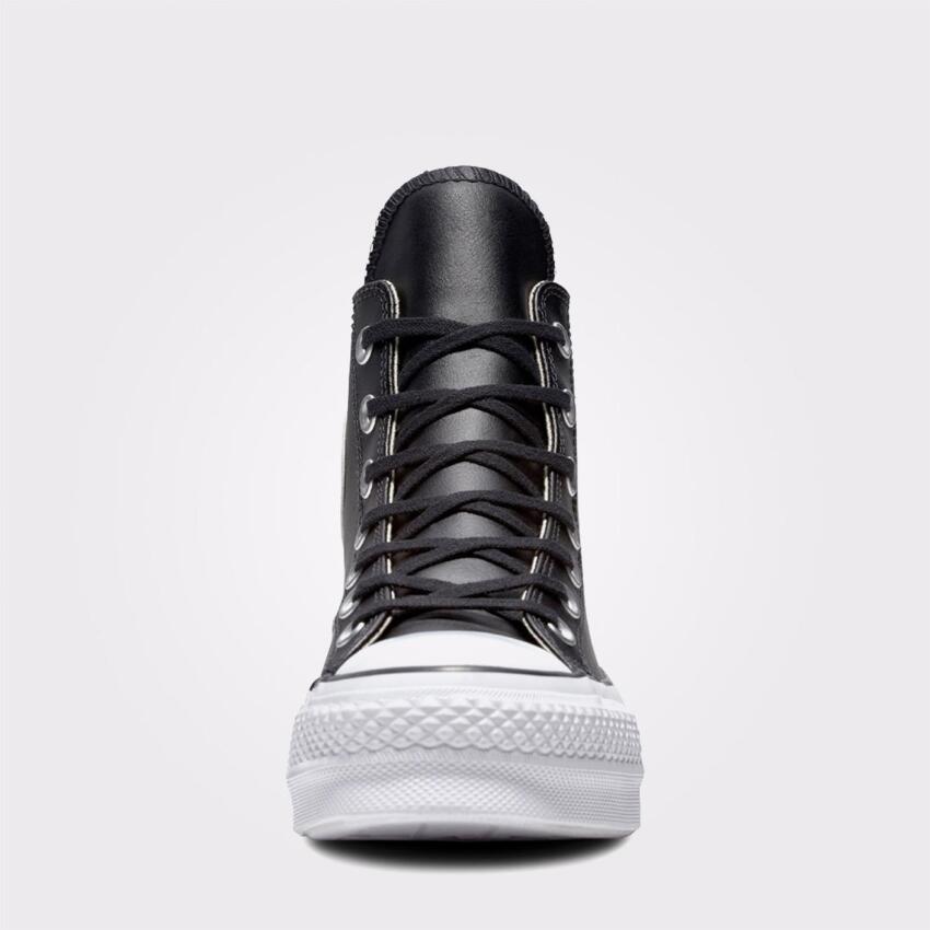 Converse Chuck Taylor All Star Leather Platform SİYAH Kadın Sneaker Ayakkabı - 3