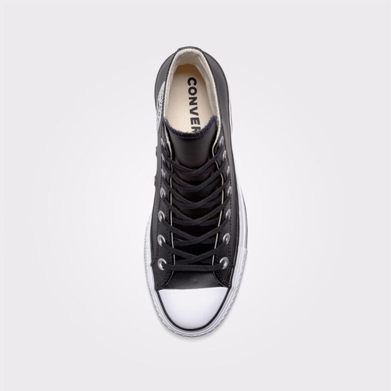 Converse Chuck Taylor All Star Leather Platform SİYAH Kadın Sneaker Ayakkabı - 4