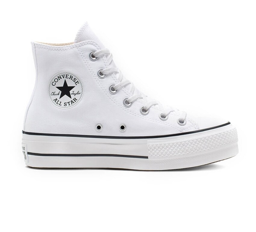 Converse CHUCK TAYLOR ALL STAR LIFT Beyaz-Siyah-Beyaz Kadın Sneaker 560846C-102 - 1