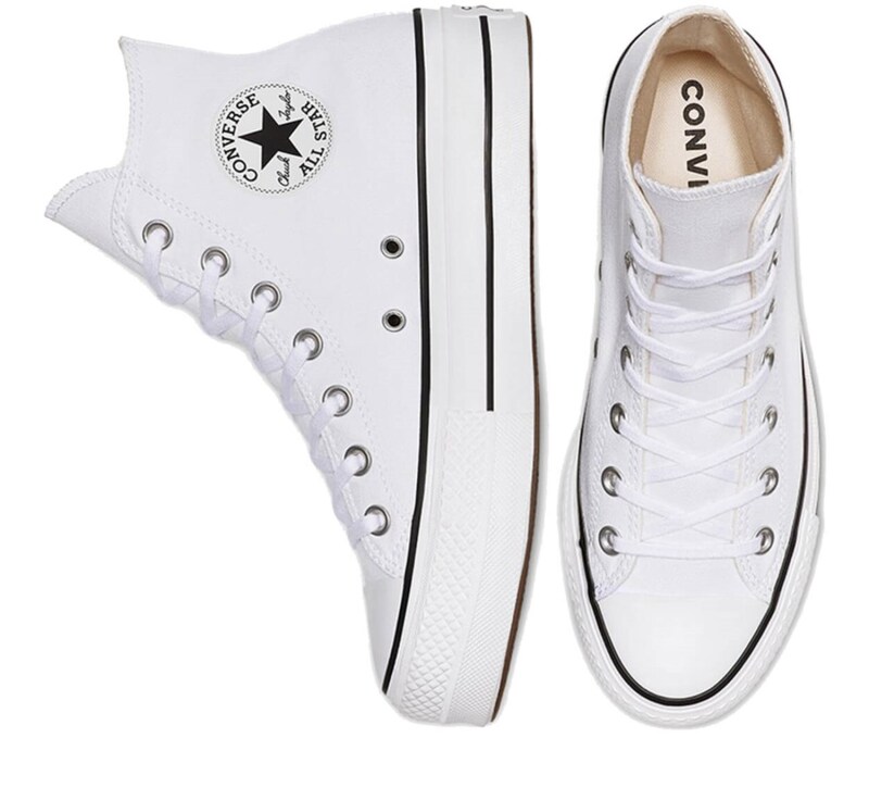 Converse CHUCK TAYLOR ALL STAR LIFT Beyaz-Siyah-Beyaz Kadın Sneaker 560846C-102 - 5