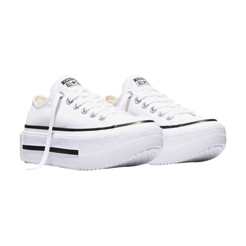 Converse Chuck Taylor All Star Lift Double Stack Platform Canvas Beyaz Kadın Sneaker Ayakkabı - 3