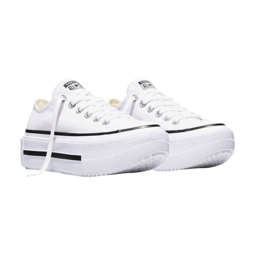 Converse Chuck Taylor All Star Lift Double Stack Platform Canvas Beyaz Kadın Sneaker Ayakkabı - 3
