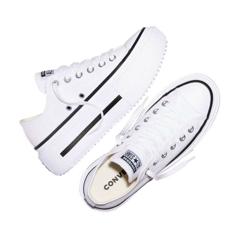 Converse Chuck Taylor All Star Lift Double Stack Platform Canvas Beyaz Kadın Sneaker Ayakkabı - 5