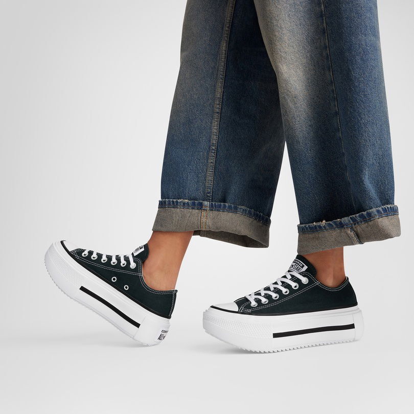 Converse Chuck Taylor All Star Lift Double Stack Platform Siyah Kadın Sneaker Ayakkabı - 8