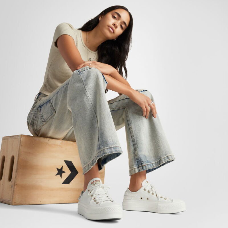 Converse Chuck Taylor All Star Lift Platform Buckle Kadın Sneaker Ayakkabı - 10