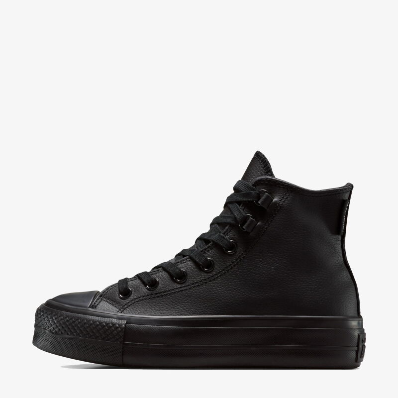 Converse Chuck Taylor All Star Lift Platform Leather Siyah Kadın Sneaker Ayakkabı - 2