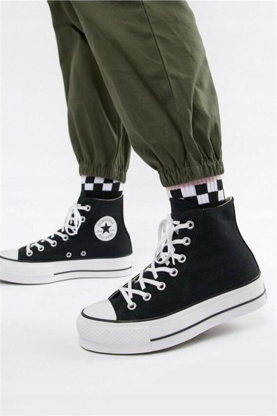 Converse Chuck Taylor All Star Lift Siyah Kadın Günlük Ayakkabı - 5
