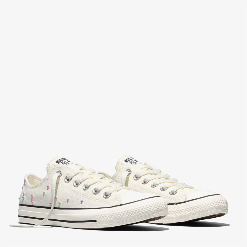 Converse Chuck Taylor All Star Mini Studs Bej Kadın Sneaker Ayakkabı - 3