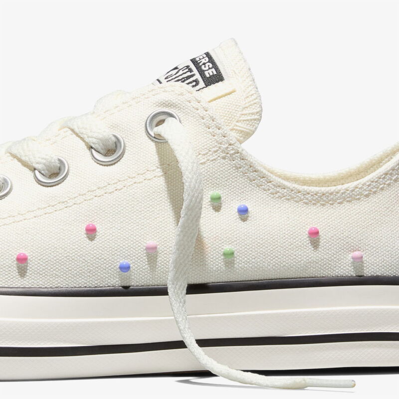 Converse Chuck Taylor All Star Mini Studs Bej Kadın Sneaker Ayakkabı - 7