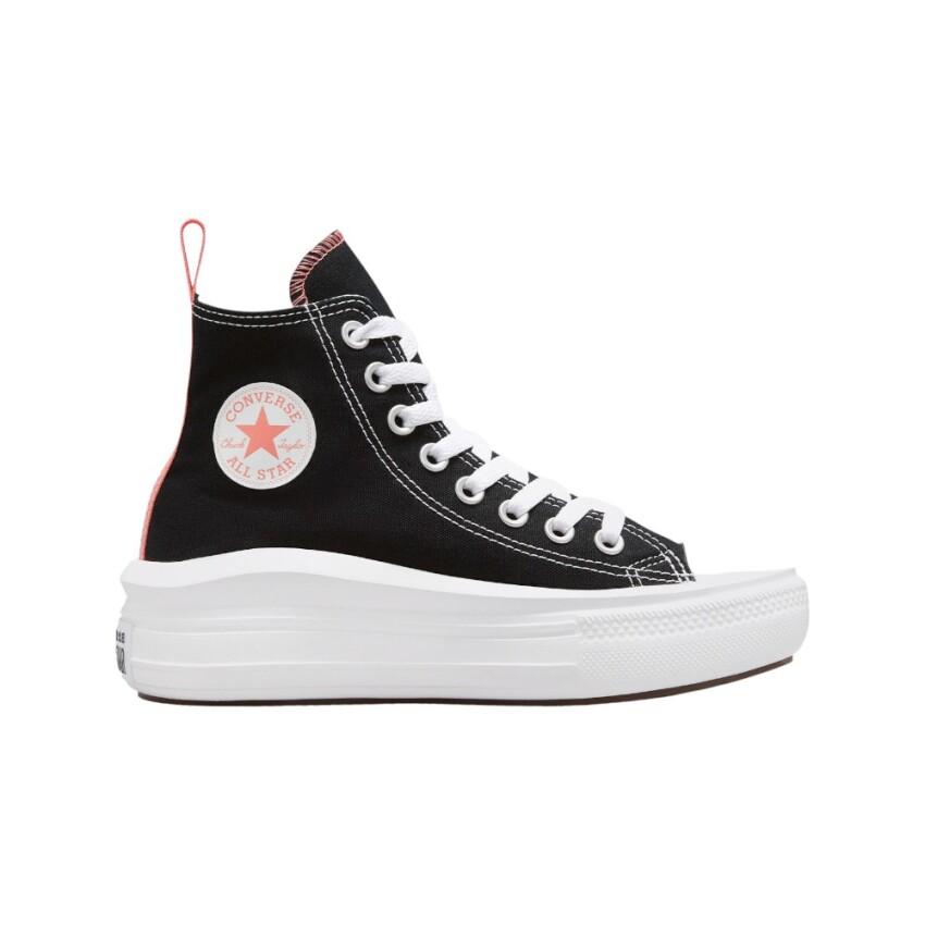 Converse Chuck Taylor All Star Move Platform Canvas Siyah Çocuk Günlük Ayakkabı - 1