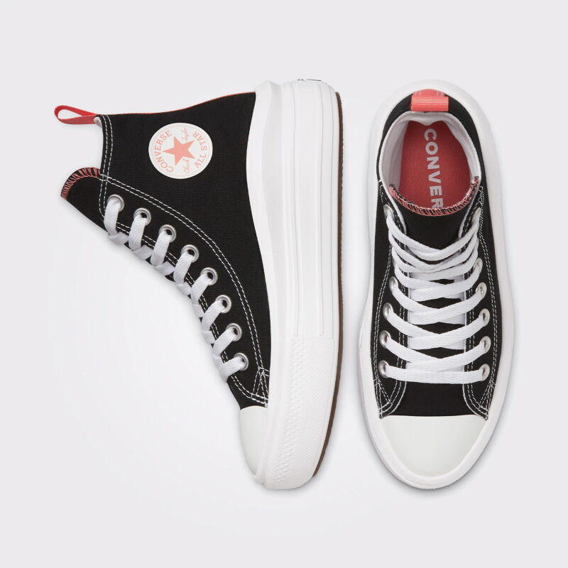 Converse Chuck Taylor All Star Move Platform Canvas Siyah Çocuk Günlük Ayakkabı - 5