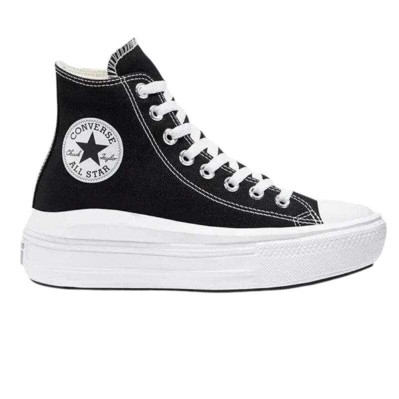 Converse CHUCK TAYLOR ALL STAR MOVE PLATFORM Siyah-Beyaz Kadın Spor Ayakkabı - 1