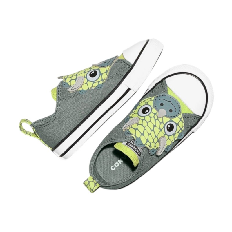 Converse Chuck Taylor All Star One Strap Dinos Easy-On Yeşil Çocuk Günlük Ayakkabı - 5