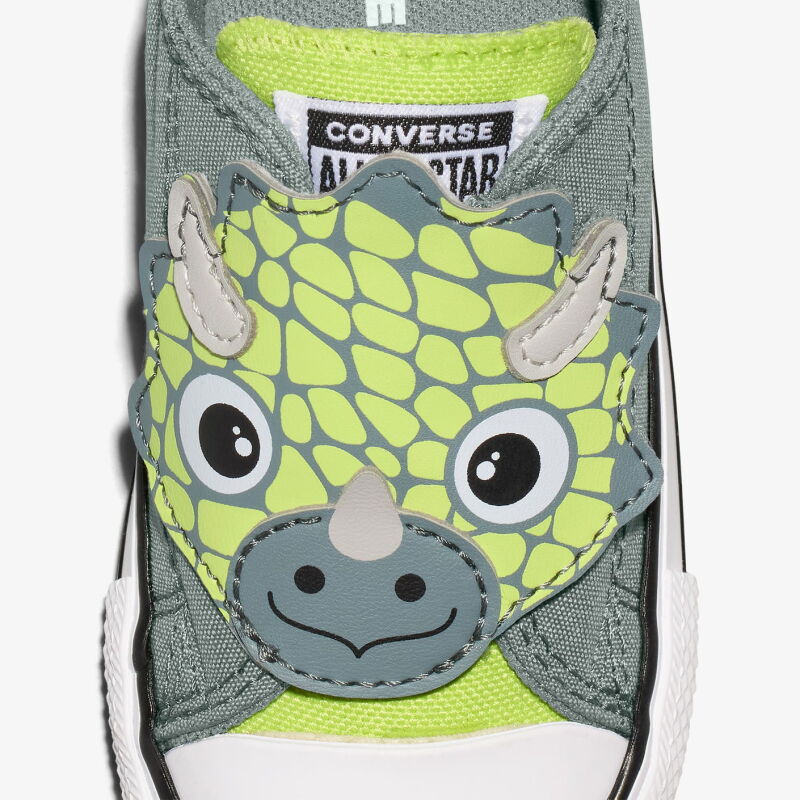 Converse Chuck Taylor All Star One Strap Dinos Easy-On Yeşil Çocuk Günlük Ayakkabı - 7