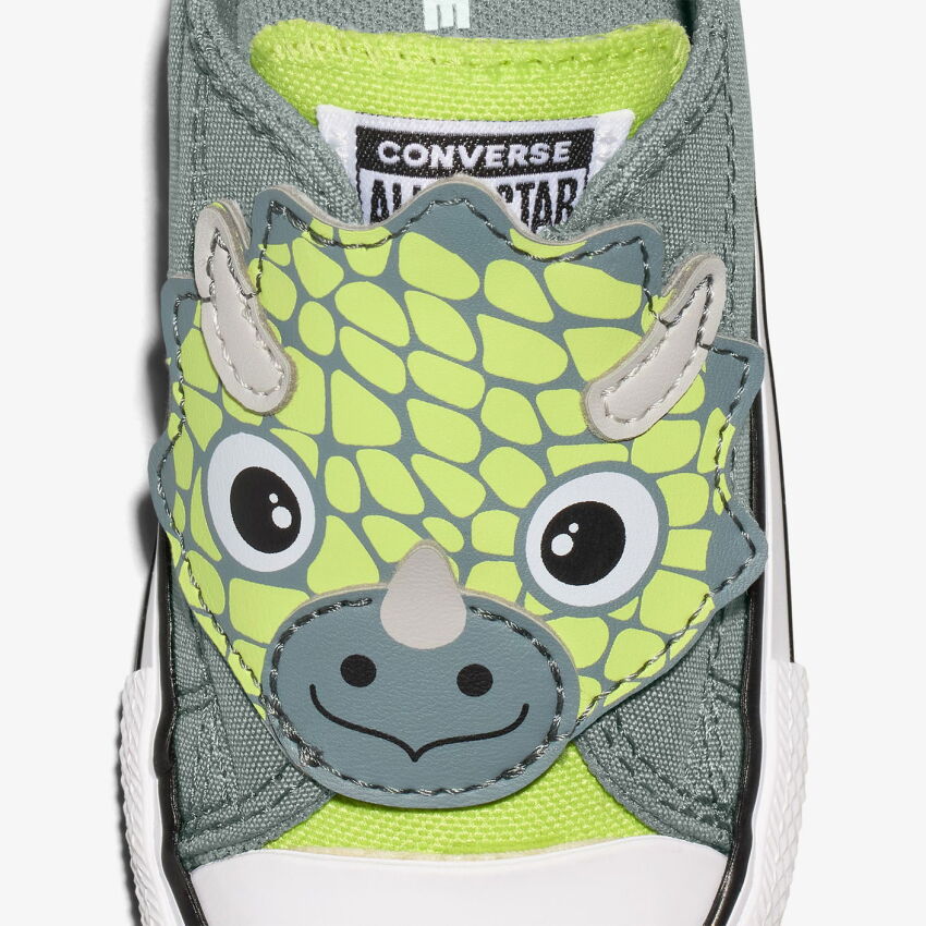 Converse Chuck Taylor All Star One Strap Dinos Easy-On Yeşil Çocuk Günlük Ayakkabı - 7