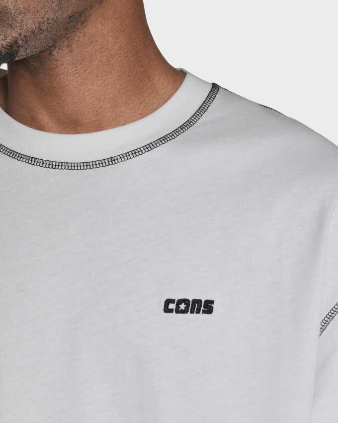Converse Cons SS Tee Beyaz Erkek Tshirt - 5