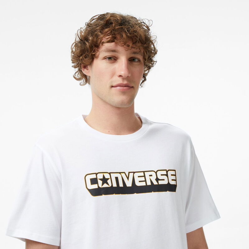 Converse Dimension Logo Beyaz Erkek Tshirt - 4