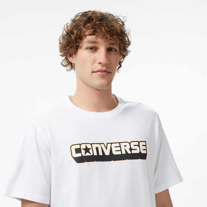 Converse Dimension Logo Beyaz Erkek Tshirt - 4
