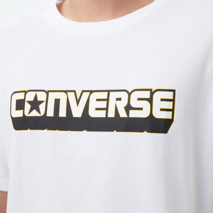Converse Dimension Logo Beyaz Erkek Tshirt - 5