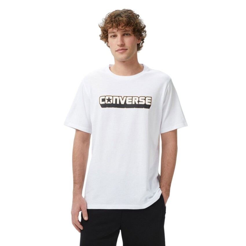 Converse Dimension Logo Beyaz Erkek Tshirt - 1