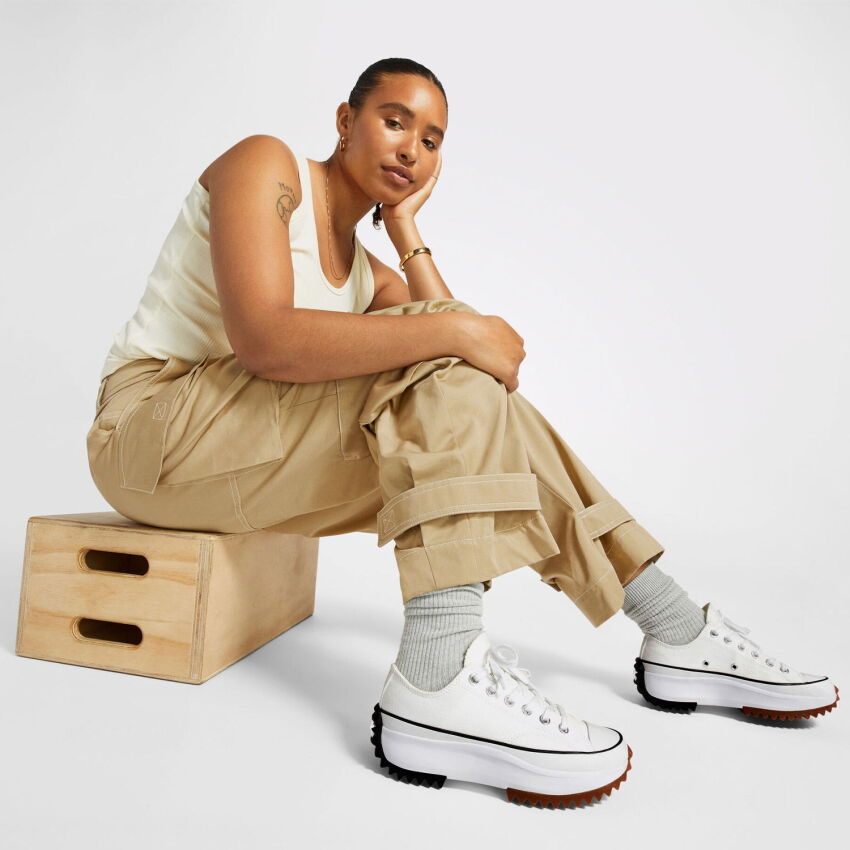 Converse Run Star Hike Canvas Platform Kadın Sneaker Ayakkabı - 9