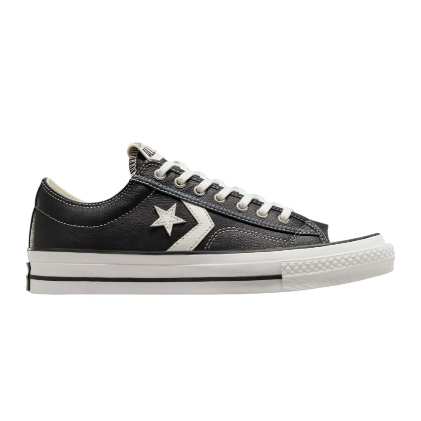 Converse Star Player 76 Fall Leather Siyah Kadın Sneaker Ayakkabı - 1