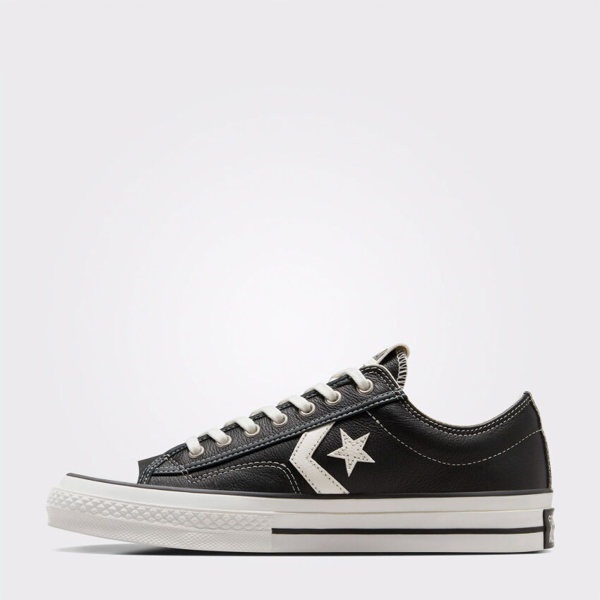 Converse Star Player 76 Fall Leather Siyah Kadın Sneaker Ayakkabı - 2