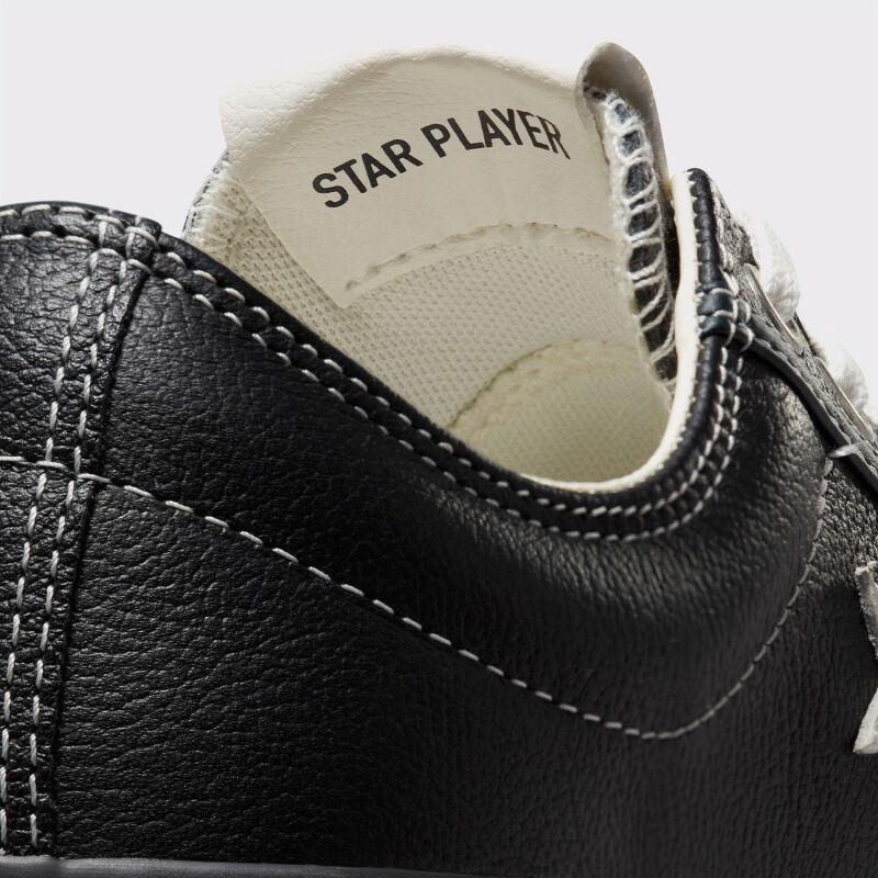 Converse Star Player 76 Fall Leather Siyah Kadın Sneaker Ayakkabı - 6