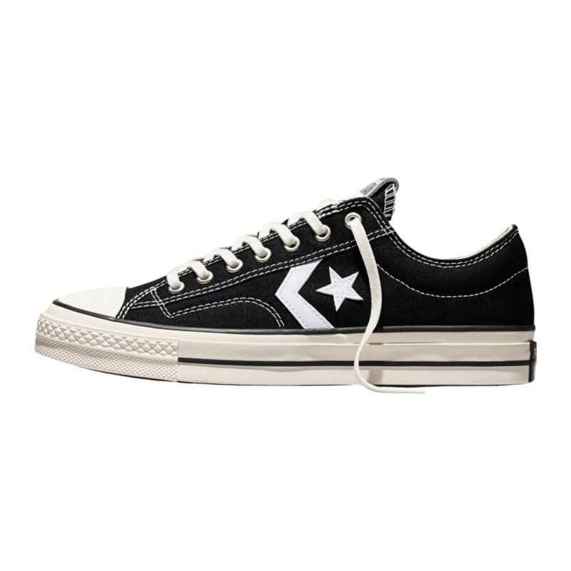 Converse Star Player 76 Premium Canvas Siyah Unisex Sneaker Ayakkabı - Converse (1)