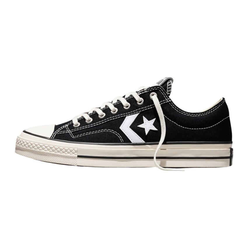 Converse Star Player 76 Premium Canvas Siyah Unisex Sneaker Ayakkabı - 2