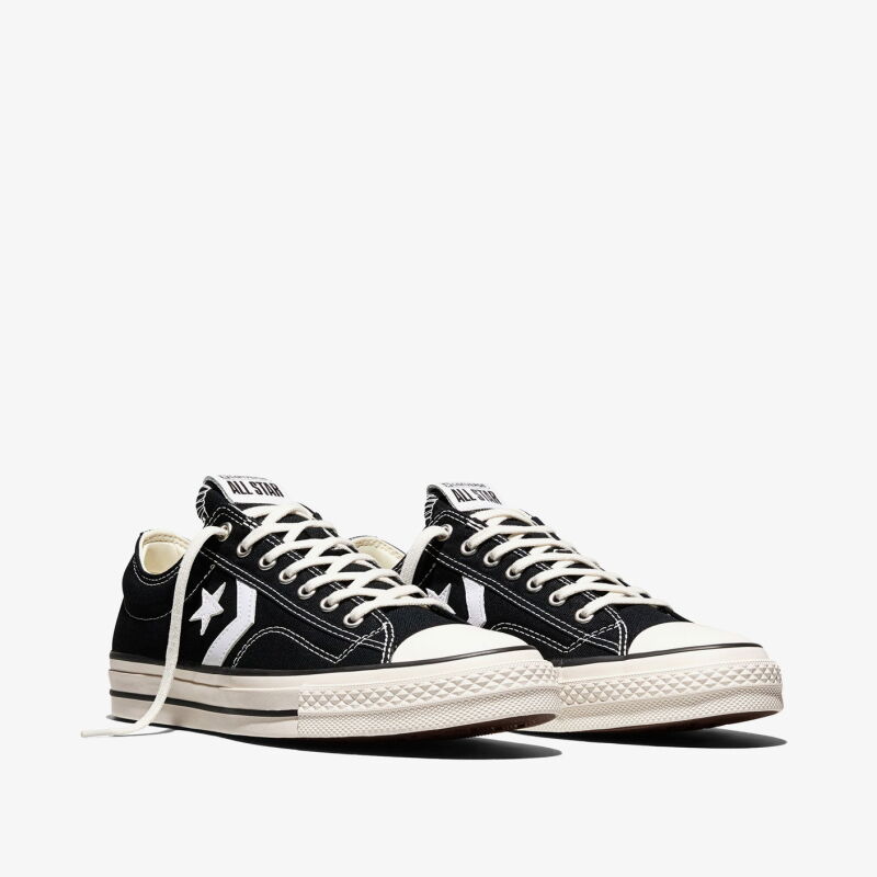 Converse Star Player 76 Premium Canvas Siyah Unisex Sneaker Ayakkabı - 3