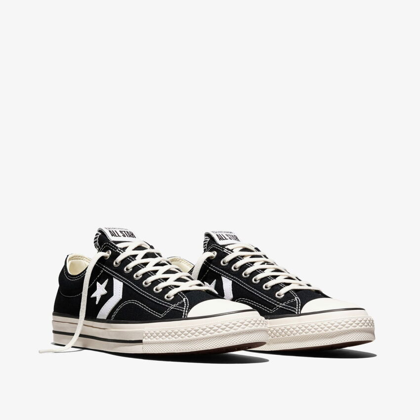 Converse Star Player 76 Premium Canvas Siyah Unisex Sneaker Ayakkabı - 3