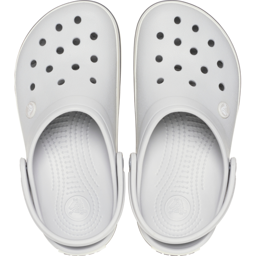 Crocs Crocband Gri-Beyaz Unisex Terlik - 3