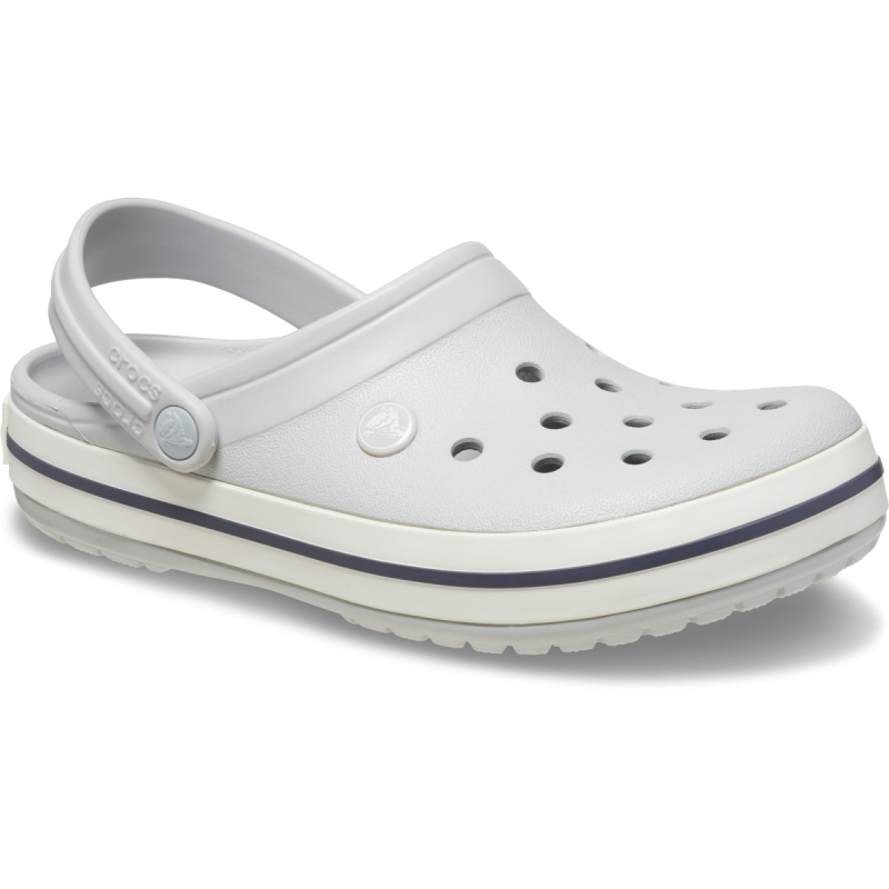 Crocs Crocband Gri-Beyaz Unisex Terlik - 5