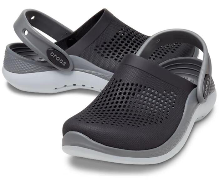 Crocs LiteRide 360 Clog Siyah-Gri Çocuk Terlik - 2
