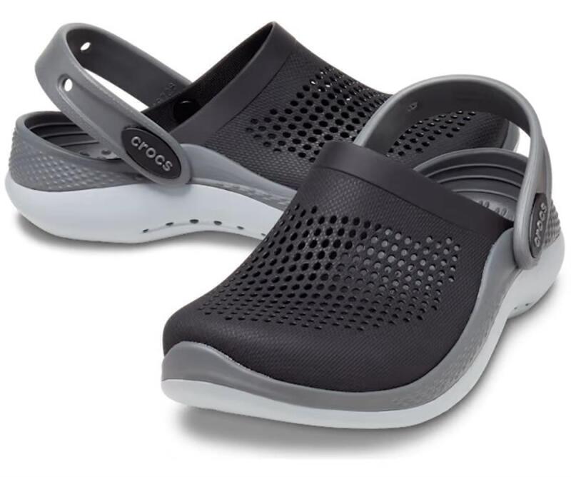 Crocs LiteRide 360 Clog Siyah-Gri Çocuk Terlik - 2