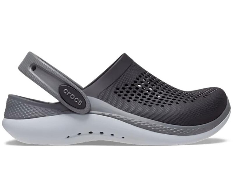 Crocs LiteRide 360 Clog Siyah-Gri Çocuk Terlik - Crocs