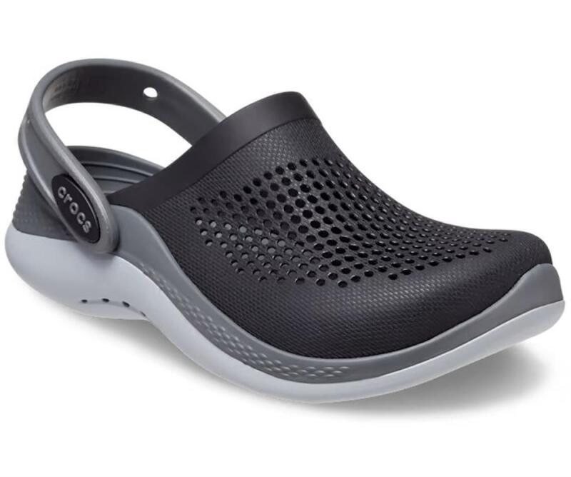 Crocs LiteRide 360 Clog Siyah-Gri Çocuk Terlik - 5