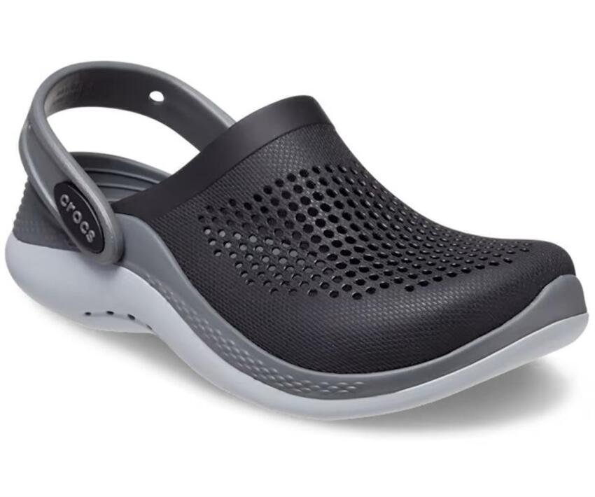 Crocs LiteRide 360 Clog Siyah-Gri Çocuk Terlik - 5